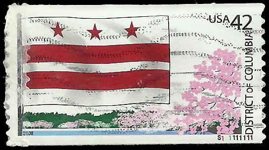 # 4283 USED DISTRICT OF COLUMBIA FLAG AND CHERRY TREE