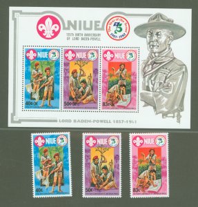 Niue #372-375  Single (Complete Set)