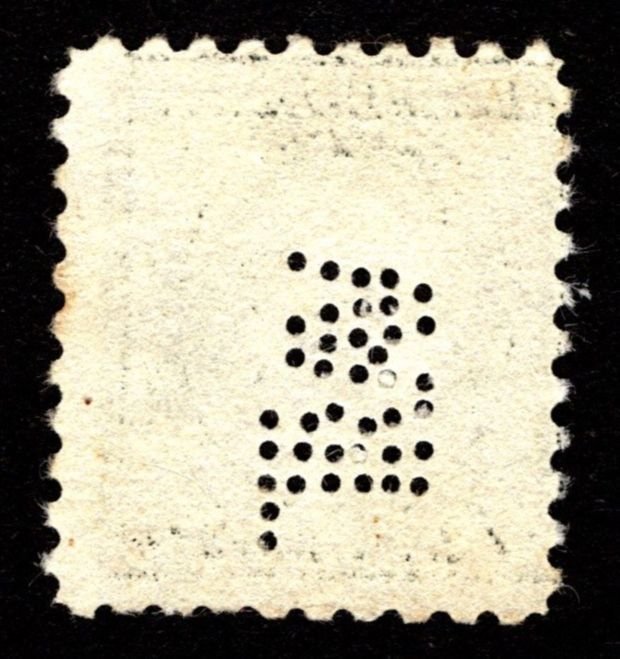 1914, US 7c, Washington, Used, Perfin, Sc 430