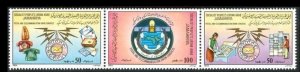1984– Libya - Postal and Telecommunications Union Congress- Strip of 3 v.MNH** 