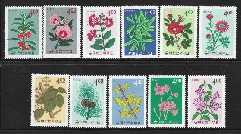 Korea 456-467 Partial set  MNH SC:$24.75