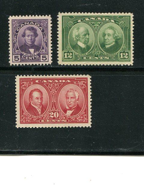 Canada #146-48  Mint  XF NH