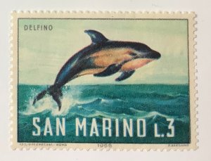 San Marino 1966 Scott 645 MNH - 3L,  Marine Life, dolphin