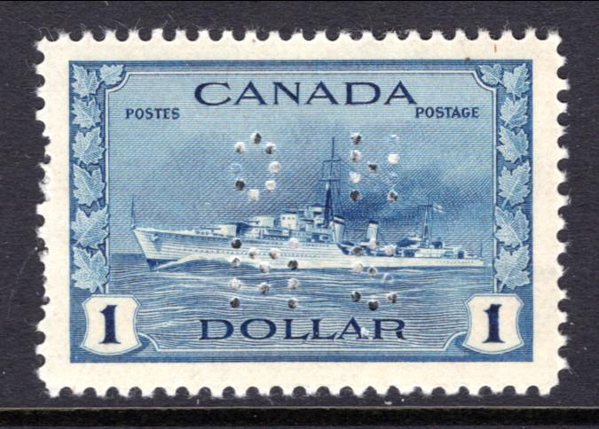 Canada O262 Official Perfin Ship MNH VF