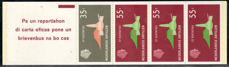 Netherlands Antilles  #401a  Mint NH CV $6.00 booklet;1 x 401, 3 x 403 