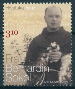 Croatia 2018 MNH Fra Bernardin Sokol 1v Set Religion Stamps