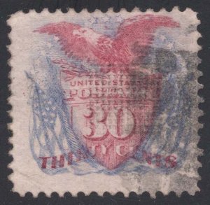 US #121 Shield, Eagle and Flags; Used