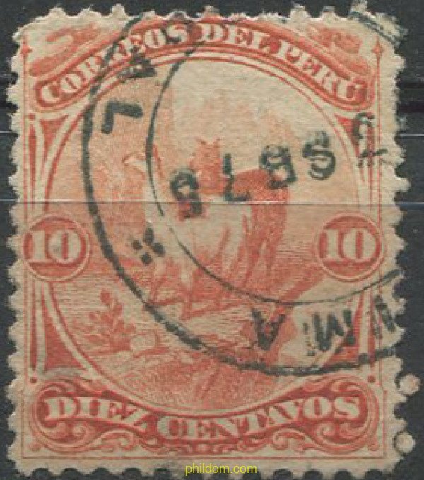 709240 USED PERU 1866 MAMIFEROS