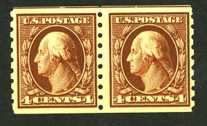 U.S. #395 MINT PAIR OG NH