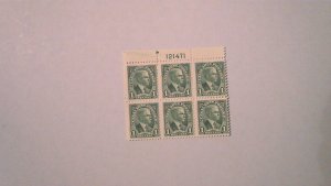 CANAL ZONE SCOTT# 105 PLATE BLOCK OF 6 MNG