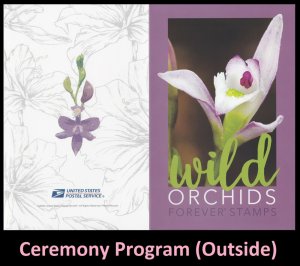 US 5448 Wild Orchids Cypripedium reginae Ceremony Program FDC 2020