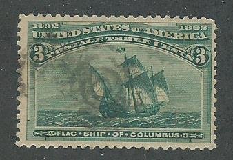 1893 United States Scott Catalog Number 232 Used