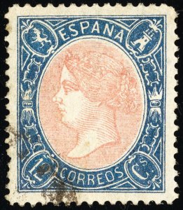 Spain Stamps # 76 Used VF Scott Value $60.00