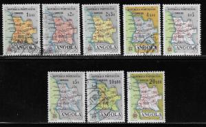 ANGOLA SC# 386-93 FVF/U 1955