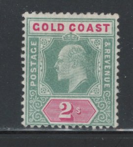 Gold Coast 1902 King Edward VII 2sh Scott # 45 MH