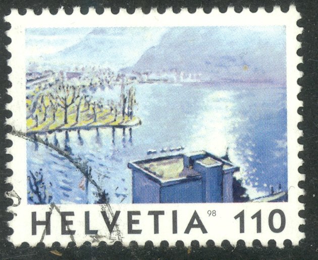 SWITZERLAND 1998 110c Lake Shoreline Views Issue Sc 1024 VFU
