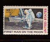 #C76 Man on Moon Airmail Single Mint NH