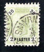 Austrian Offices in the Turkish Empire #24  VF, Used  CV $32.50  ...  0380026
