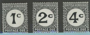 British Honduras #J1-J3 Unused Single (Complete Set)