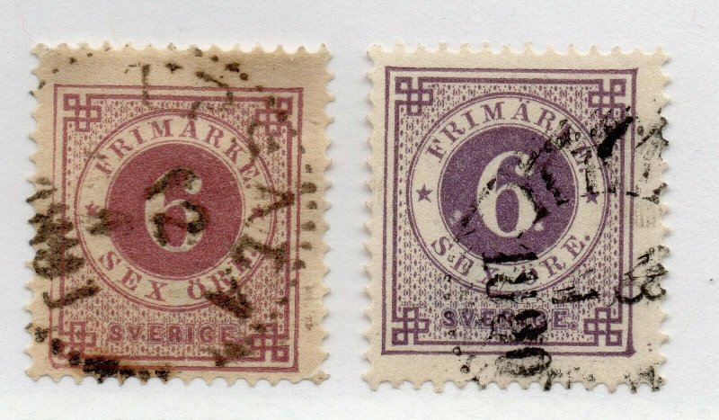 Sweden - Sc# 44 & 44a Used       /        Lot 1021022