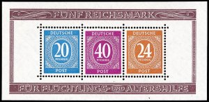 Germany Stamps # B294-9 MNH XF Souvenir Sheet Scott Value $45.00