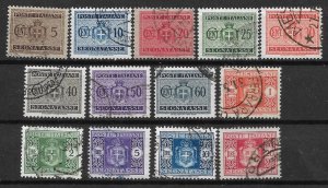 ITALY 1945 Social Republic Postage Due set, no wmk, used / N5427