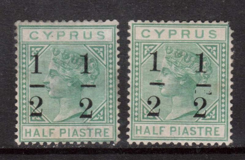 Cyprus #26 #26a Mint Duo