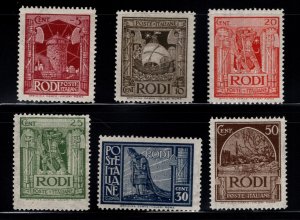 ITALY Offices in Rhodes Scott 55-60 MNH** 1932 good start to a Great set