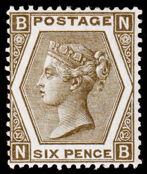 Great Britain Scott 60, Plate 12 (1873) MintF F-VF OG, CV $1900.00 C