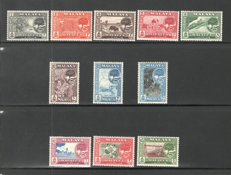 Malaya - Malacca, Scott #56-66   VF, Unused, OG, LH, CV $34.95 .......  3660040