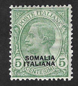 Italian Somaliland Scott 84 Mint O/P Stamp 2017 CV $7.50