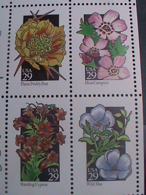 ​UNITED STATES- 1992 SC#2696a- 50 STATE WILD FLOWERS LARGE.-MNH FULL SHEET -VF