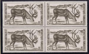 FSAT / TAAF #130 1987 Reindeer Block MNH