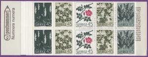 Sweden - 1968 - Scott #786a - Complete Booklet MNH Flowers