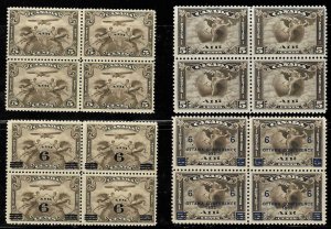 Canada #C1 to C4 VF NH Block of 4 C$1240.00 ++  -- Air Mail Stamps