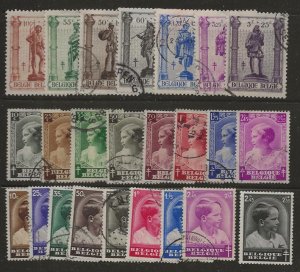 Belgium 3 Semi Postal Sets [u]