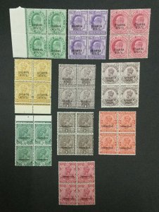 MOMEN: INDIA CHAMBA SG # KE/KG BLOCKS MINT OG NH #193643-2354