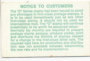 MINT COMPLETE US BOOKLETS ISSUED 1985    ( 082)