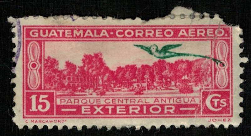 1935, Airmail, Local Motives, Inscribed INTERlOR, Guatemala, 15c (RT-247)