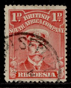 RHODESIA GV SG195, 1d rose-red, FINE USED. 