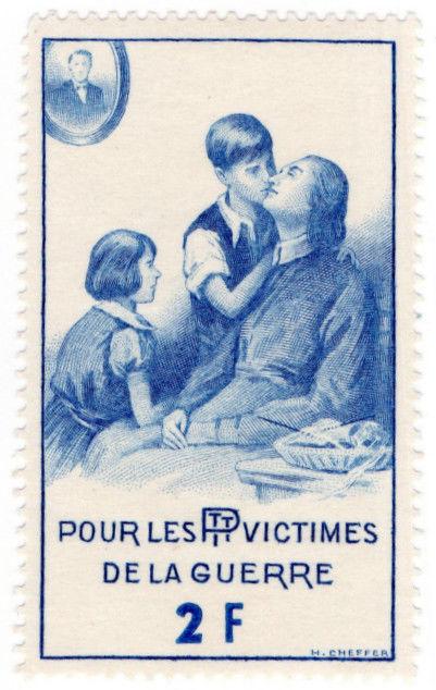 (I.B) France (Great War) Cinderella : PTT War Victims Fund 2Fr