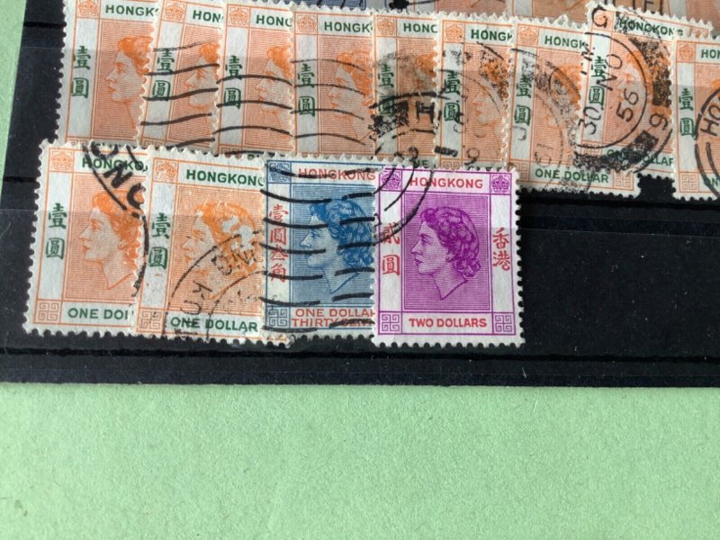 Hong Kong Queen Elizabeth used stamps A4150