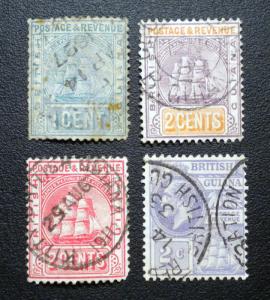 BRITISH GUIANA STAMP 1889 - 1923. SCOTT # 131 - 193. USED