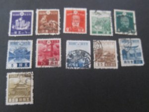 Japan 1937 Sc 257-62,266,269-72 FU