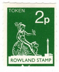 (I.B) Cinderella Collection : Rowland School Stamp 2p