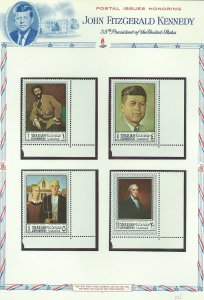 SHARJAH   MEMORIAL TRIBUTE TO J.F. KENNEDY AMERICAN ARTISTS  SET & S/S 