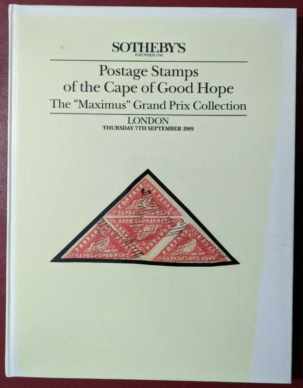 Auction Catalogue MAXIMUS CAPE OF GOOD HOPE Sotheby's 1989 CGH South Africa