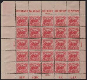 #630 WHITE PLAINS SOUVENIR SHEET XF OG NH CV $600 HV8310