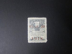 San Marino 1918 Sc 80 set MH