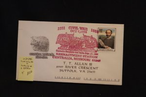 Scott US 2975m on cover Centralia MO to Suffolk, VA (#826)